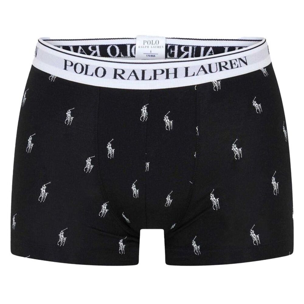 Ralph Lauren Mens Polo Polo Cotton Boxer Briefs (Pack of 3) / White/Gray/Black